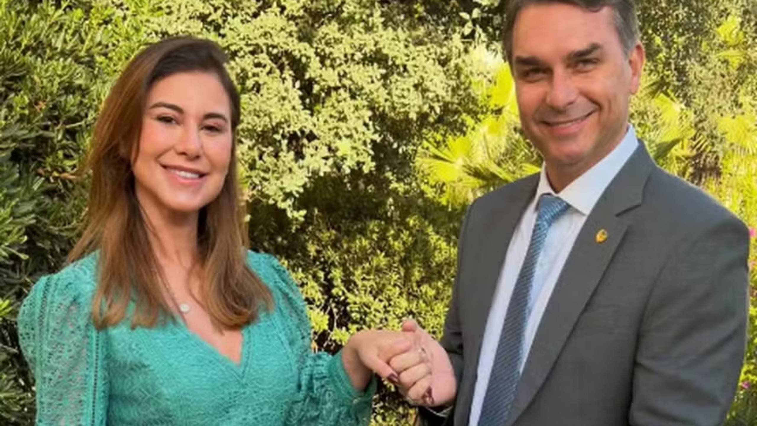 Defesa de Fernanda ao marido Flávio Bolsonaro após desentendimento com Michelle