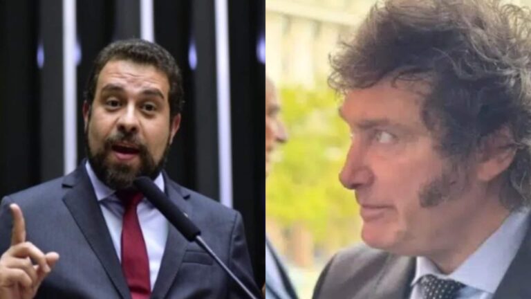 boulos-sobre-encontro-de-milei-e-flavio-bolsonaro:-“o-que-esse-imbecil-tem-para-ensinar?”