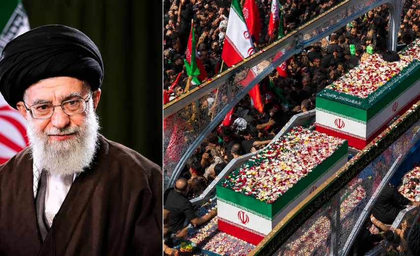 khamenei-e-enterrado-quatro-meses-apos-morte-em-ataque-dos-eua-e-israel