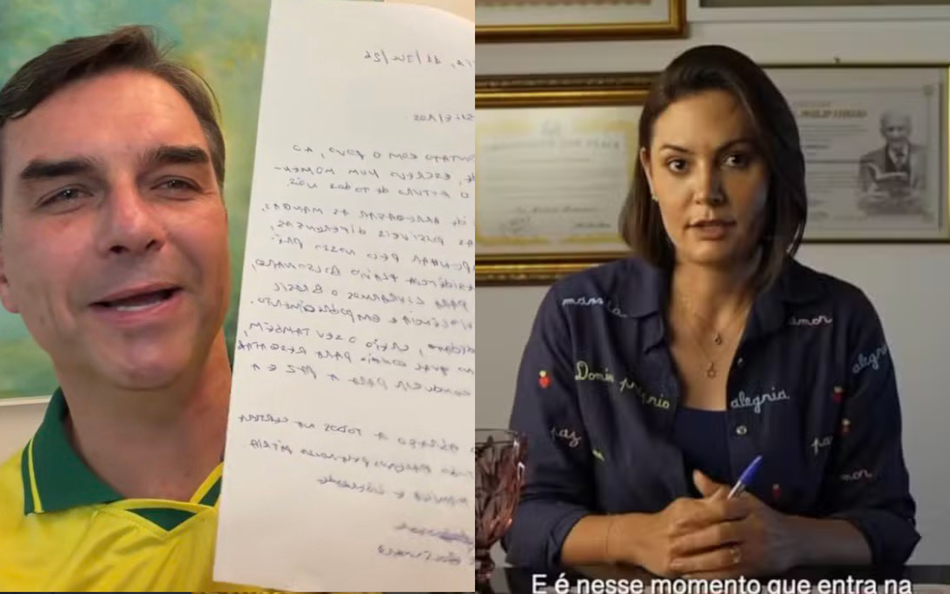 video-de-michelle-bolsonaro-supera-carta-de-jair-em-engajamento-durante-crise-com-flavio