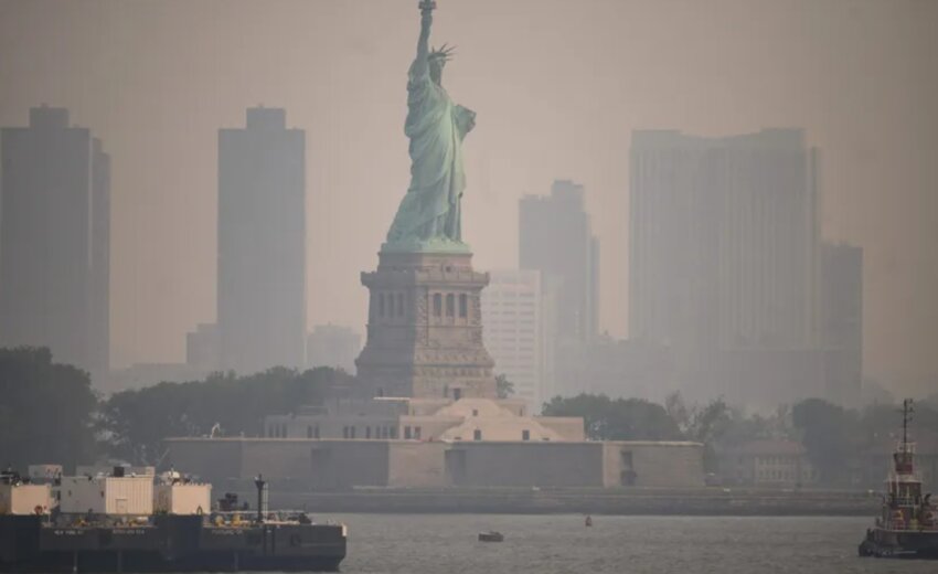 fumaca-de-incendios:-fumaca-de-incendios-no-canada-encobre-cidades-dos-eua-e-piora-qualidade-do-ar-em-nova-york