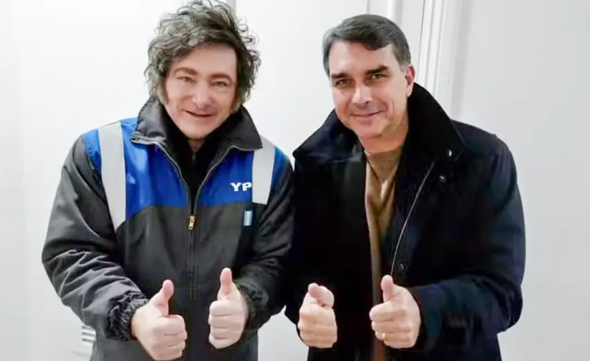 flavio-bolsonaro-recebe-sugestao-para-pedir-ajuda-de-milei-contra-tarifaco-de-trump