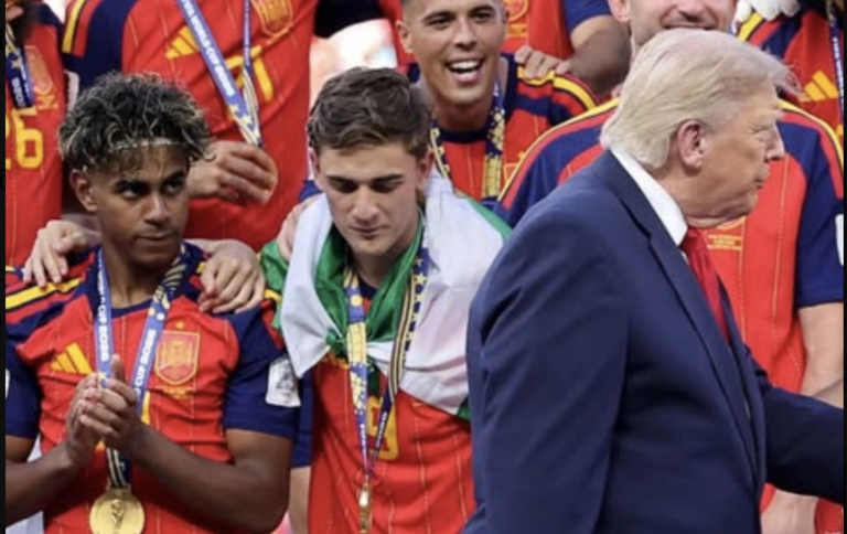 desprezo-de-yamal-ao-cumprimentar-trump-apos-titulo-da-espanha-em-copa-viraliza