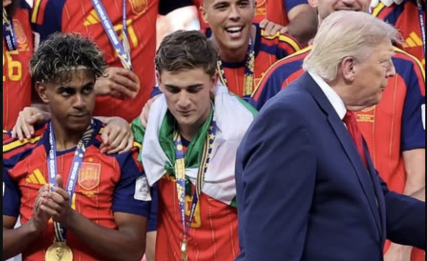 desprezo-de-yamal-ao-cumprimentar-trump-apos-titulo-da-espanha-em-copa-viraliza