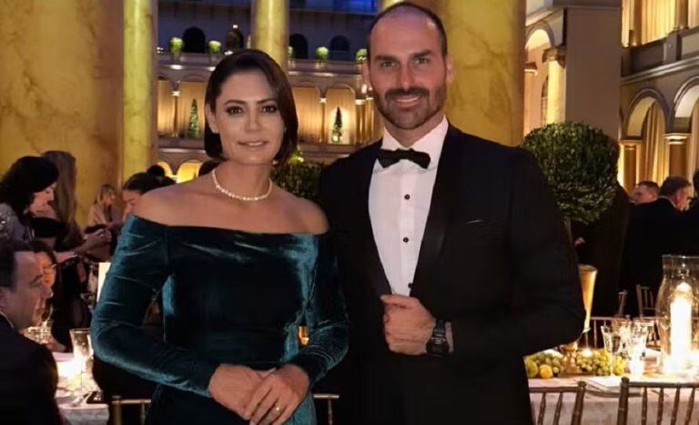 eduardo-bolsonaro-chama-video-de-michelle-bolsonaro-de-“imaturidade”-e-cita-disputa-no-pl