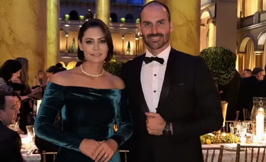 eduardo-bolsonaro-chama-video-de-michelle-bolsonaro-de-“imaturidade”-e-cita-disputa-no-pl