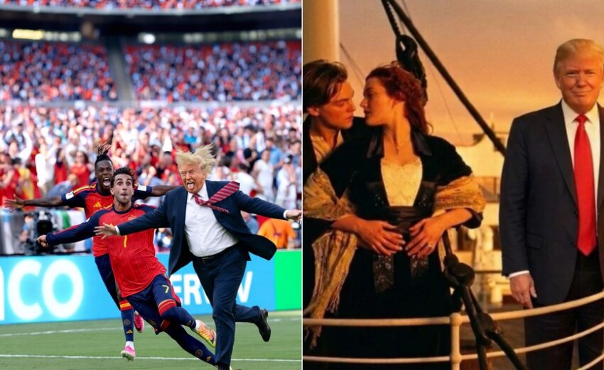 trump-vira-piada-apos-invadir-comemoracao-da-espanha-na-copa;-veja-os-memes