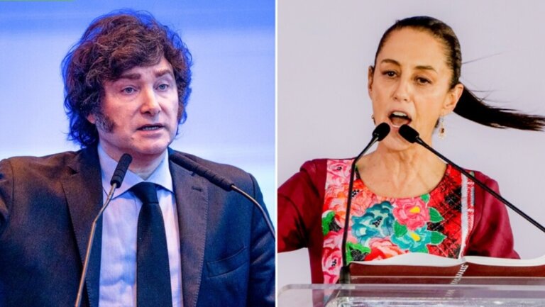 sheinbaum-rebate-milei-apos-acusacao-sem-provas-contra-brasil-e-mexico