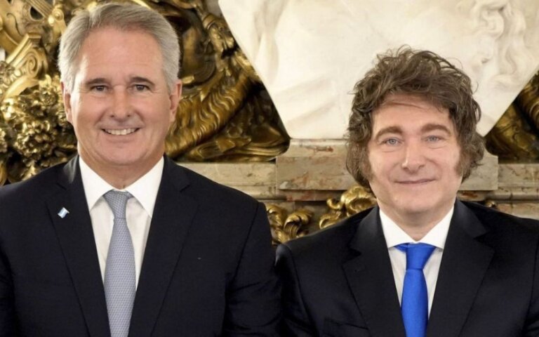 chanceler-de-milei-descarta-ruptura-com-brasil-e-declara-apoio-a-bolsonaro