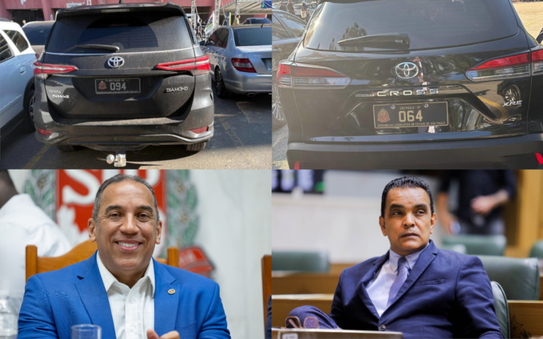 em-convencao,-carros-oficiais-de-aliados-de-tarcisio-voltam-a-marcar-presenca