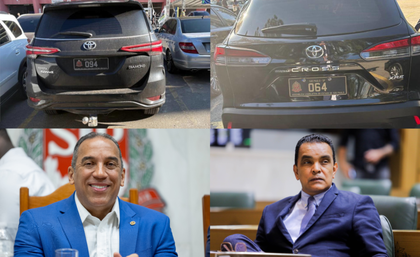 em-convencao,-carros-oficiais-de-aliados-de-tarcisio-voltam-a-marcar-presenca