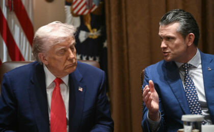 confrontando-por-trump-por-falta-de-municoes-contra-o-ira,-hegseth-culpa-subordinado