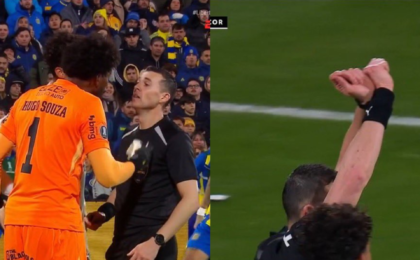 argentinos-sao-denunciados-por-racismo-contra-goleiro-do-corinthians;-arbitro-aciona-protocolo