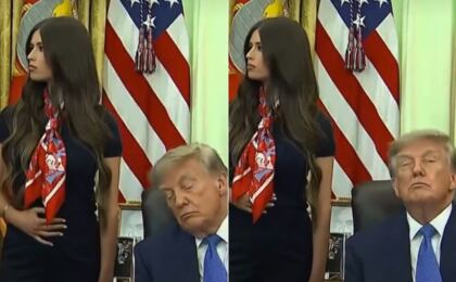 a-versao-de-apoiadora-sobre-suposta-funcao-de-acordar-trump-durante-coletiva