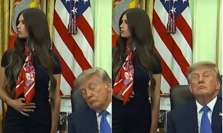 a-versao-de-apoiadora-sobre-suposta-funcao-de-acordar-trump-durante-coletiva